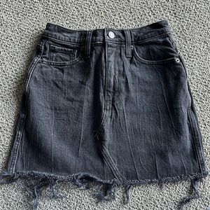 Abercrombie & Fitch Ultra High Rise Denim Mini Skirt